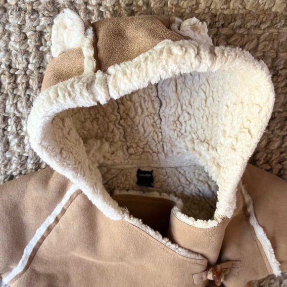 🦙Baby Gap Suede + Sherpa-lined Bunting Sac - Picture 2 of 13